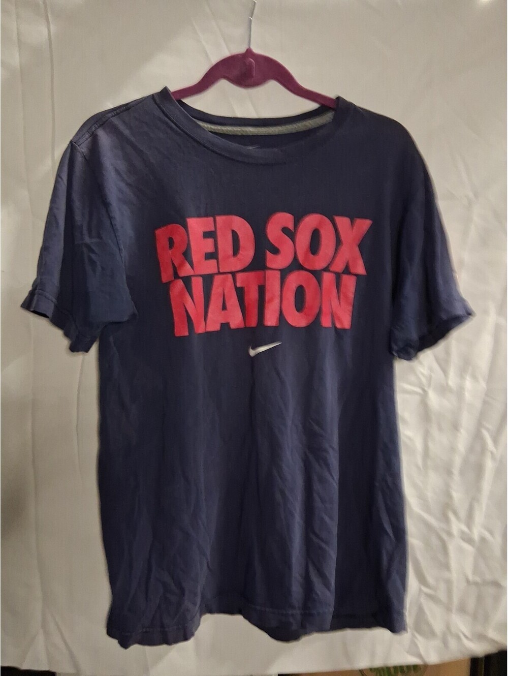 Medium Nike Boston Red Sox MLB Red Sox Nation Blue Shirt Officially Licensed I2